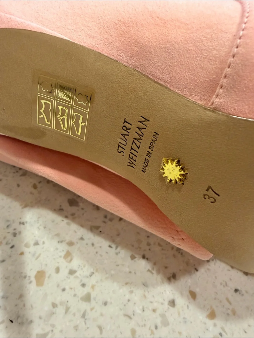 Stuart Weitzman Pink Over-the-Knee Stiletto Boots